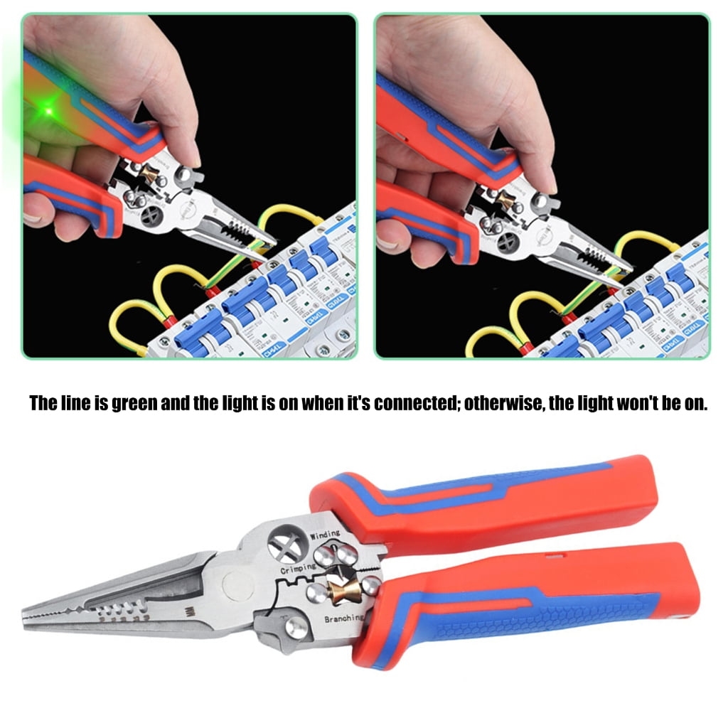 Heavy Duty Stainless Steel Wire Stripper Crimper Tool Industrial Multifunctional Electrical Wire Stripping And Crimping With Ergonomic Handle