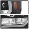thumbnail image 4 of Spyder Automotive Headlight Assembly 5083630 Version 2; Halogen Bulb; Projector Beam With LED Bar Style Daytime Running Light; Clear Lens; Black Plastic Housing; Set of 2, 4 of 9
