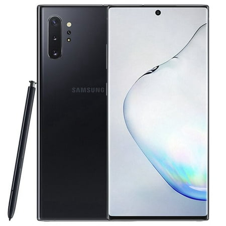 Pre-Owned Samsung Galaxy Note 10+ Plus N975U 256GB Black Unlocked Smartphone (Refurbished: Good)