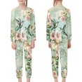 thumbnail image 4 of DISNIMO Flower Hummingbird Pajama Set for Girls 3-4 Pink Pajamas Set Soft Kids Pjs Set Girls Long Sleeve Pajama Set Kids 2 Piece Pjs for Girls Pj Sets Boys Sleepwear Set Fall Pj Set Kids Girls, 4 of 7