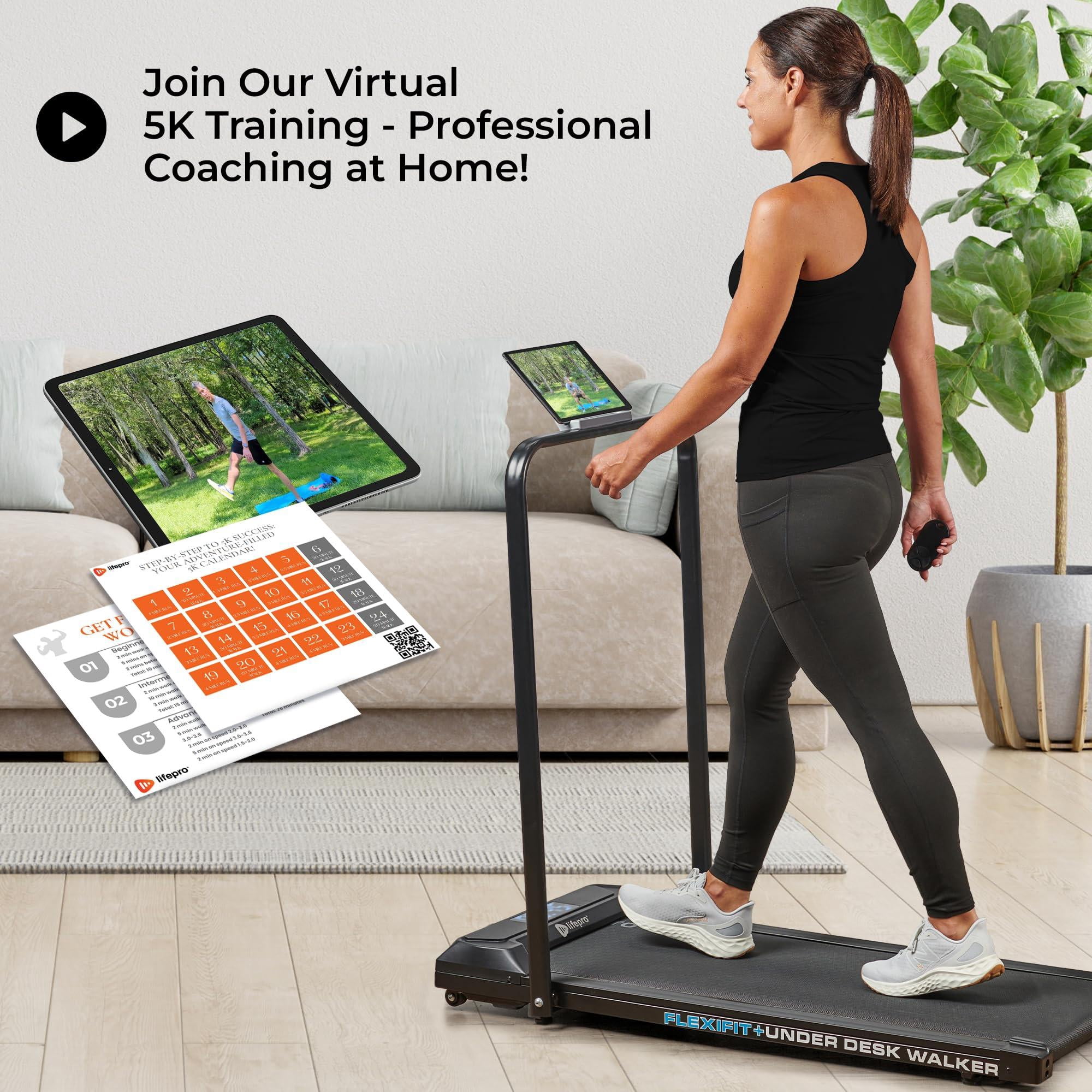 Lifepro Trademil Portable Walking Pad Under Desk Mini Treadmill - Black