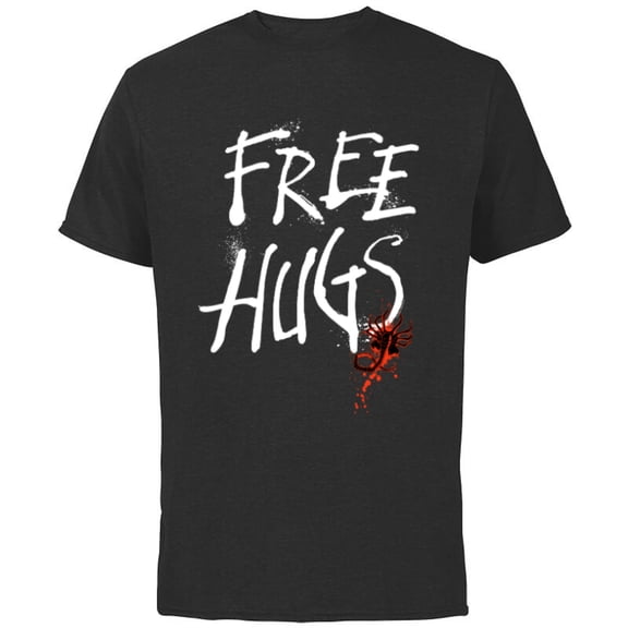 Alien: Romulus Xenomorph Facehugger Free Hugs - Short Sleeve Cotton T-Shirt for Adults - Customized-Black
