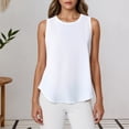 thumbnail image 2 of Tanghaowl Tank Tops for Women, Women's Tanks & for Everyday Wear Stylish Versatile Tops Ideal for Casual Occasions Comfort Fit Sleeveless Shirts for Women White S, 2 of 5