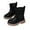 Black, variant on Girls Ankle Boots with Ankle Strap Buckle, Kids Short Mid-Calf Boot Side Zipper Combat Boots Indoor Outdoor Casual School Shoes Cowgirl Cowboy Western Booties Winter Waterproof Horse Riding Shoes