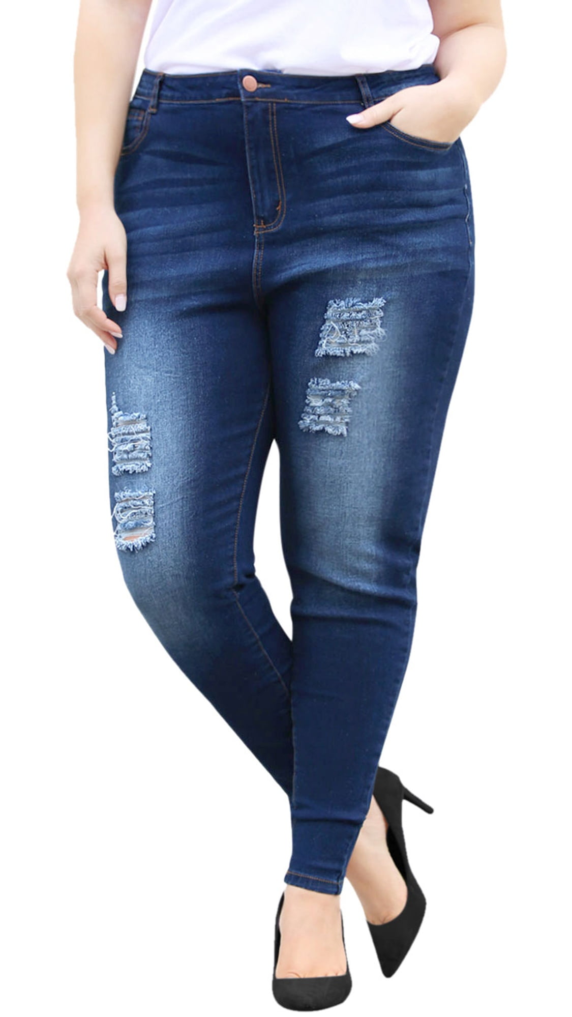 women's plus size jeans at walmart