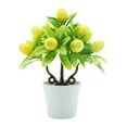 thumbnail image 1 of Plantas artificiales en maceta, pequeñas plantas falsas, decoración floral, planta en maceta falsa, frutal artificial para estante, baño, casa Limón, 1 of 8