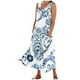 thumbnail image 2 of ICHUANYI Clearance Women‘s Summer Dresses Print Sleeveless Round Neck Dress Dresses With Pocket(Light Blue, M) ICHUANYI WER2023080811246, 2 of 7