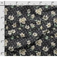 thumbnail image 2 of Soimoi Floral Vintage Print Poly Taffeta Fabric Decor Sewing Fabric By The Yard 56 Inch Wide Decorative Fabric For Outdoor Upholstery Umbrellas And Home Accents Black, 2 of 5