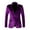 Purple, variant on Gmluru Womens Casual Blazers Blue Solid Long Sleeve Cardigan Coat Pockets Long Pants Suit Lightweight Suit M-4XL