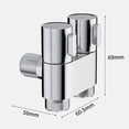 thumbnail image 3 of MYG Hygienic Shower for Bathroom Toilet Bidet Shower Head Double Outlet Angle Valve, 3 of 10