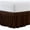 Chocolate, variant on Home Soft Things Serenta Pleated Bedskirt 18" Drop Green King