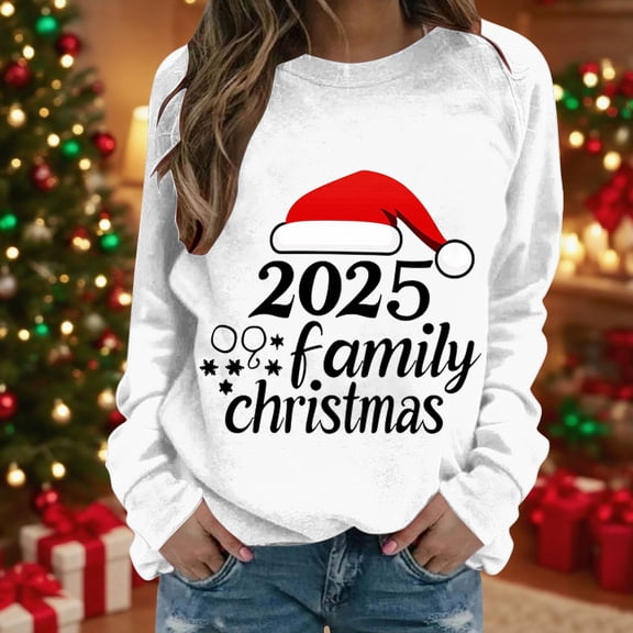 Women's Christmas Themed Hooded Sweatshirts with Printed Art for Casual Long Sleeve Everyday Use