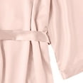 thumbnail image 5 of BONIXOOM Family Christmas Pajamas Matching Sets Silk Pajamas For Women Sleepwear None Long Sleeve Solid Sleep Tops Pink L, 5 of 5