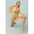 thumbnail image 4 of Flying Tomato Women's Off Shoulder Printed Summer Romper (Small, Sage), 4 of 4