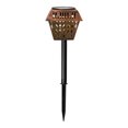 thumbnail image 1 of Luz solar para jardín Luz decorativa LED hueca de hierro forjado Luz enchufable Wmkox8yii HFSH7073, 1 of 1