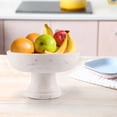 thumbnail image 1 of Gala Natural Marble Pedestal Bowl, 1 of 4