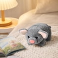 thumbnail image 5 of Plush Pig Toy, Gray Stuffed Animal Electronic Pet Interactive Play Toy For Kids 1 Piece, 5 of 6
