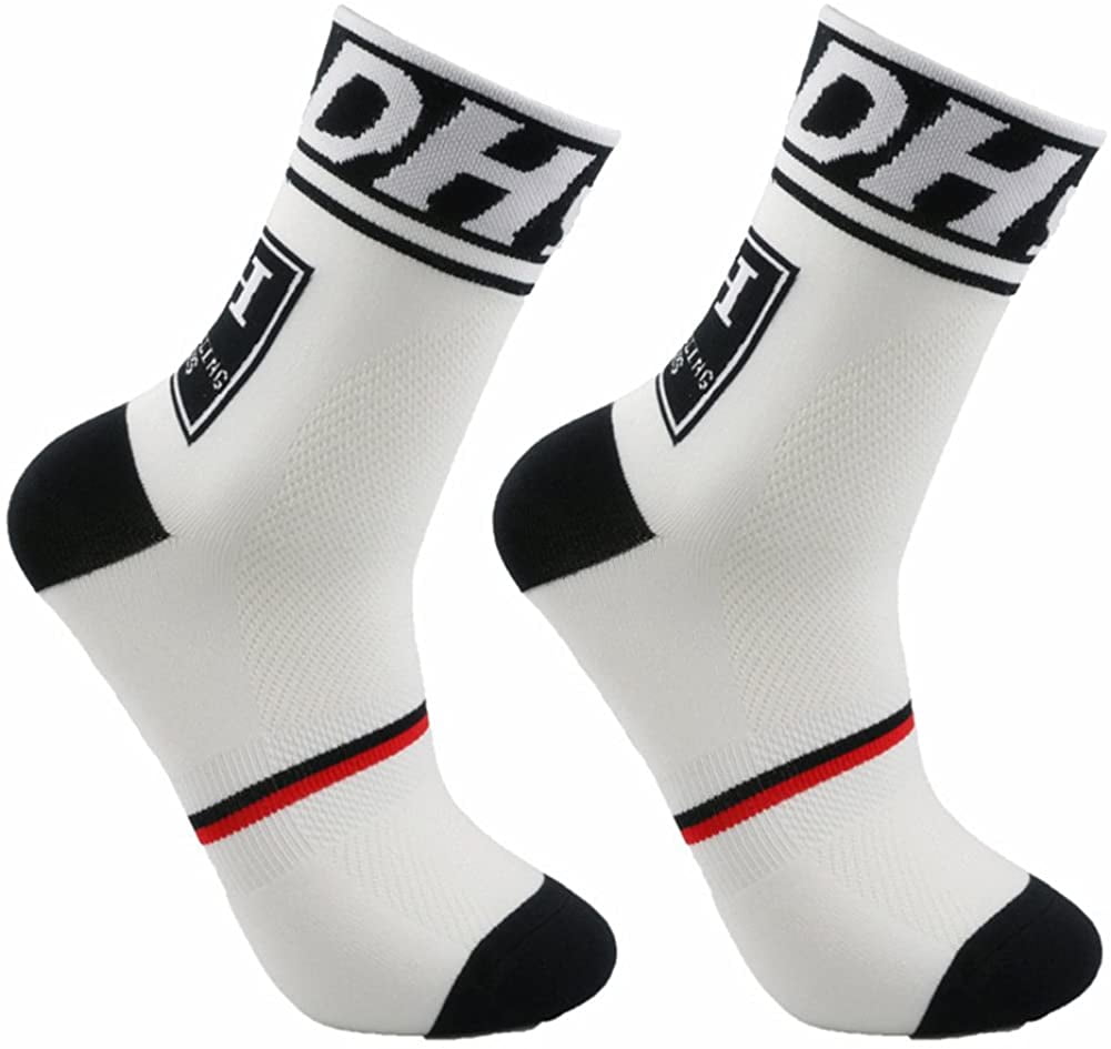 Compression Training Socks Outdoor Cycling Football Running Men/&Women Sports Socks 6 Pairs Assorted
