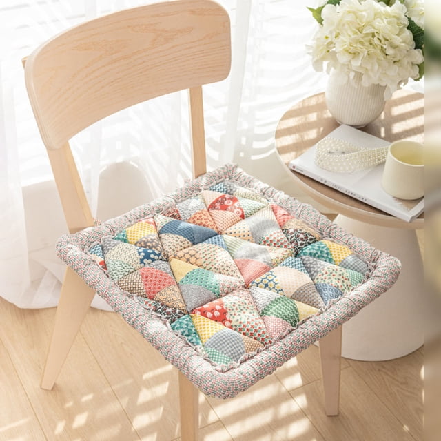 Aursykel Cotton Cushion for Dining and Office Relaxedable Chair Mat Non-Slip Design Suit for Home and Student Use Machine Washable Relieve Back Pain and Enhance Seating Experience