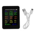thumbnail image 1 of WIFI Air Quality Meter 12 in1 PM2.5 PM10 HCHO AQI Temperature Humidity Tester, 1 of 10