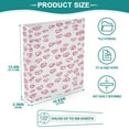 thumbnail image 5 of Pink Elements Heart 12.4x10.6in PVC Round Ring Binder, D-Ring 3-Hole, Metal Clip, 200 Sheets, 5 of 10