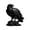 Black, variant on 3D Printed Eagle Statue on Tree Stump Base, Realistic Bird Sculpture Decor