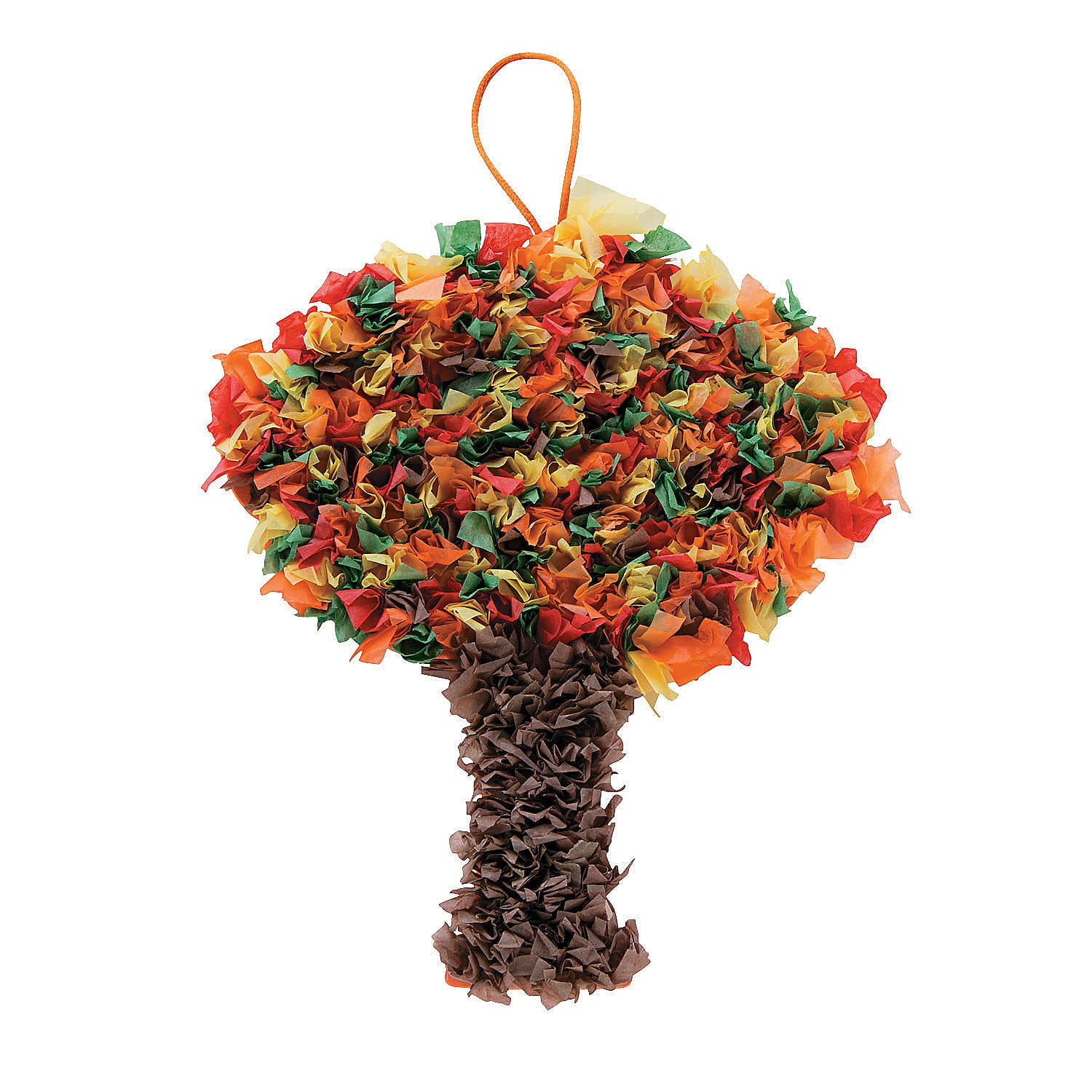 Crinkle Tissue Paper Fall Tree Craft Kit - Craft Kits - 12 Pieces
