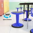 thumbnail image 5 of BizChair Adjustable Height Kids Flexible Active Stool for Classroom and Home with Non-Skid Bottom in Blue, 14" - 18" Seat Height, 5 of 10