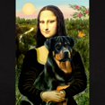 thumbnail image 3 of CafePress - Mona Lisa & Rottie Women's Dark T Shirt - Women's Traditional Fit Dark T-Shirt, 3 of 4
