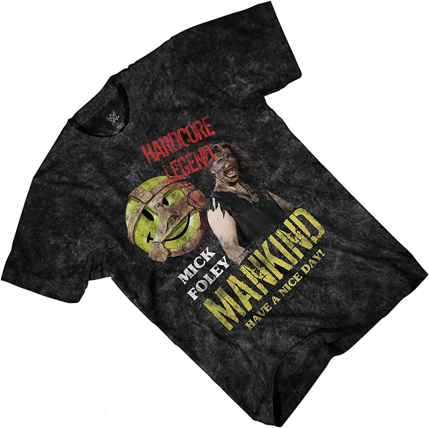 I stor skala makker Glow WWE Mens Mick Foley Shirt - Mankind Mr. Socko - World Wrestling Champion  Tie Dye T-Shirt Black Tie Dye, Small - Walmart.com