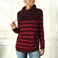 thumbnail image 4 of Vedolay Women Sweater Women's 2023 Sweaters Trendy Fal Long Balloon Sleeve Loose Pullover Top,Red M, 4 of 5