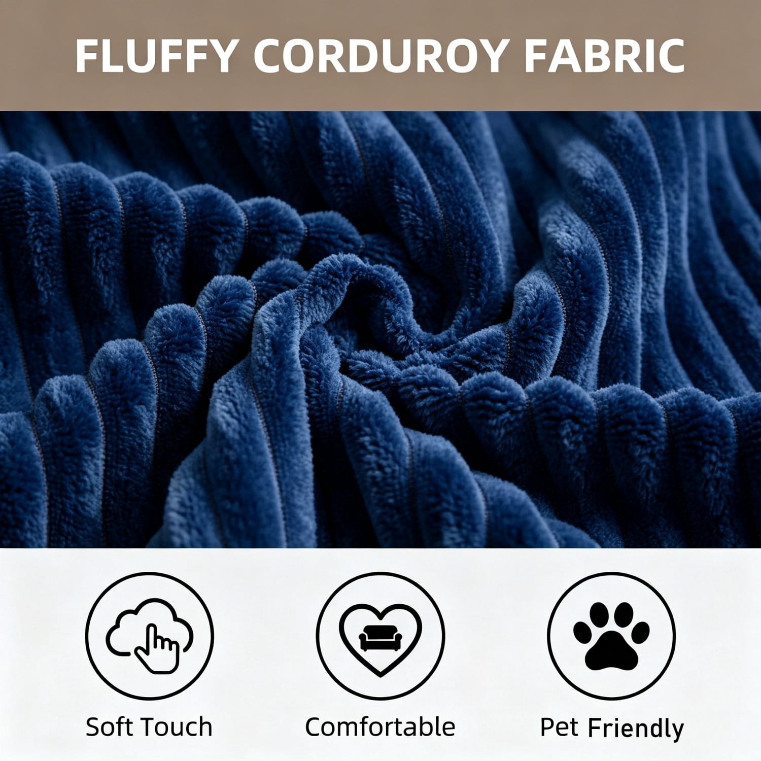 Folding Sofa Bed, Convertible Sleeper Chair with Pillow, Foldable Floor Couch Bed with Back Support, Portable Lounge for Living Room Bedroom, Navy