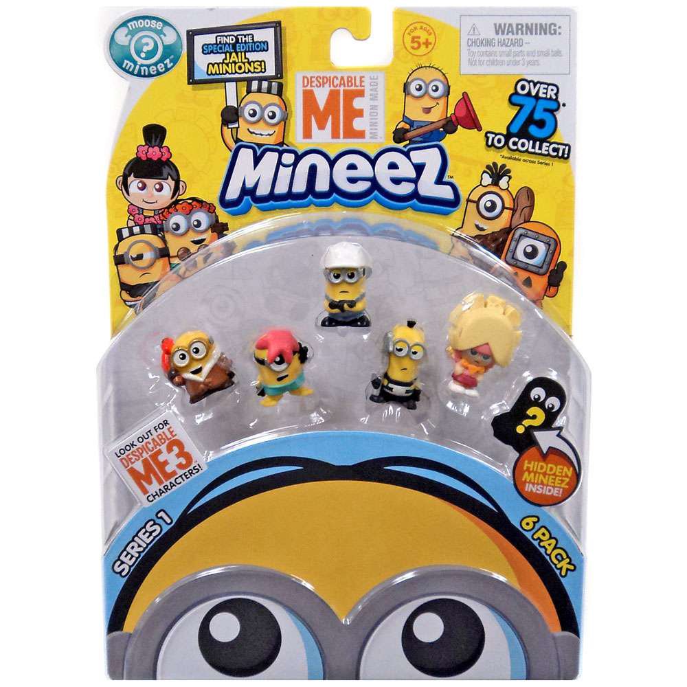 Despicable Me 3 Mineez Series 1 Bord SIlly Bob, Starfished Minion, Crew
