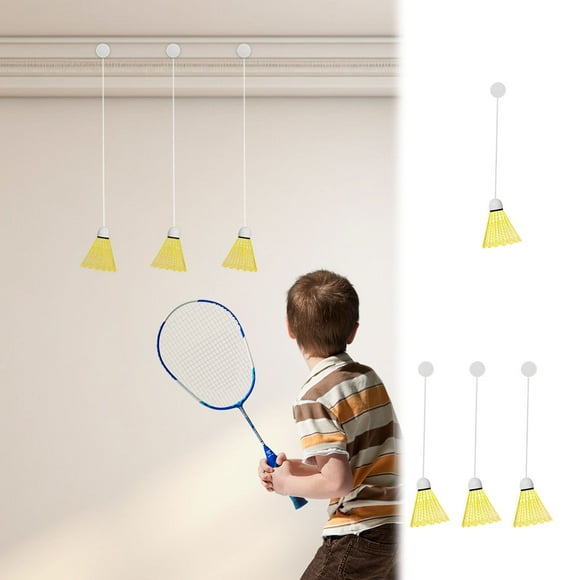 Entrenador de bádminton luminoso ajustable para autopráctica con cordón elástico - Herramienta portátil de entrenamiento para un solo jugador tanto en interiores como en exteriores