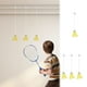 thumbnail image 1 of Entrenador de bádminton luminoso ajustable para autopráctica con cordón elástico - Herramienta portátil de entrenamiento para un solo jugador tanto en interiores como en exteriores, 1 of 9