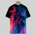 thumbnail image 3 of WOLIAUO Funny Mens Halloween Crewneck T-Shirt Lightweight Breathable Short Sleeve Mens Summer Shirts for Everyday, Shirts for Men Graphic Print Tops S OTHER, 3 of 7
