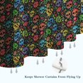 thumbnail image 6 of Colorful Skull Flower Pattern Shower Curtain 36"x72" ,Bathroom Decorative Shower Curtains Set with 12 Hooks,Modern Waterproof Washable Shower Curtain, 6 of 6