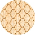thumbnail image 1 of Ahgly Company Indoor Round Trellis Orange Contemporary Area Rugs, 3' Round, 1 of 1