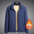 thumbnail image 3 of Yiliang work jackets for men cold weather Construction high Visibility Water Resistant Coat Ultra Warm with Fleece Lined,Blue,4XL, 3 of 3
