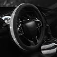 thumbnail image 3 of XUKEY Bling Car Steering Wheel Cover 15'' Universal Crystal Diamond Leather Anti-slip for Girl Woman, 3 of 8