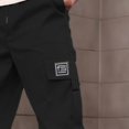 thumbnail image 6 of Rexolia Mens Cargo Pants Breathable Multi Pocket Work Pants Elastic Waist Straight Leg Casual Outdoor Utility Daily Black L, 6 of 6
