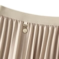 thumbnail image 3 of SWSMCLT Women's Pleated Calf Tea Length Long Skirt Tulle Tutu Midi Skirts Pleated 2 Layered Apricot One Size, 3 of 4