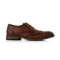 thumbnail image 2 of Ferro Aldo Albertson MFA19706 Men's Wingtip Oxford Spectator Dress Shoes, in Embossed Espresso, Size 8, 2 of 8