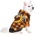 thumbnail image 2 of Fotbe Sunflower Gnomes and Bees Sudadera con Estampado para Perros Pequeños – Suéter con Capucha para Mascotas, Tela Suave de Forro Polar con Bolsillo-Large, 2 of 7