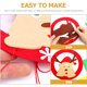 thumbnail image 4 of FELTECHELECTR 4 juegos de adornos de corona navideña DIY, adorables coronas de fiesta navideña, accesorios de corona DIY para niños, 4 of 6