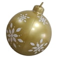 thumbnail image 1 of Bola adornada inflable al aire libre del Pvc de la Navidad con la bomba de inflado, 1 of 5
