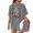 Grey, variant on Women's Vintage Rose Butterfly Guiding Loving Mom Graphic Short Sleeve Crewneck Navy Blue Tops
