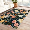 thumbnail image 1 of Flowers Rugs for Living Room Bedroom - Colorful Rug 3x5 - Floral Carpet for Home Decor - Washable Non Slip Patterned Indoor Small Area Rug - Soft & Low Pile (ZK&897), 1 of 7