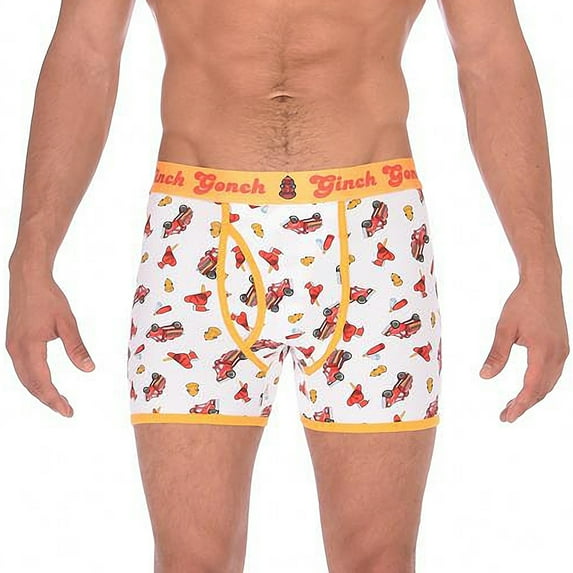 Ginch Gonch M711114-L Mens Fire Fighters Boxer Brief, Multi Color - Large
