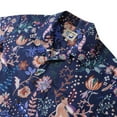 thumbnail image 2 of YIUME Men's Hawaiian Shirt Year of Rabbit Natural Coconut Button Camp Aloha Shirt, 2 of 6